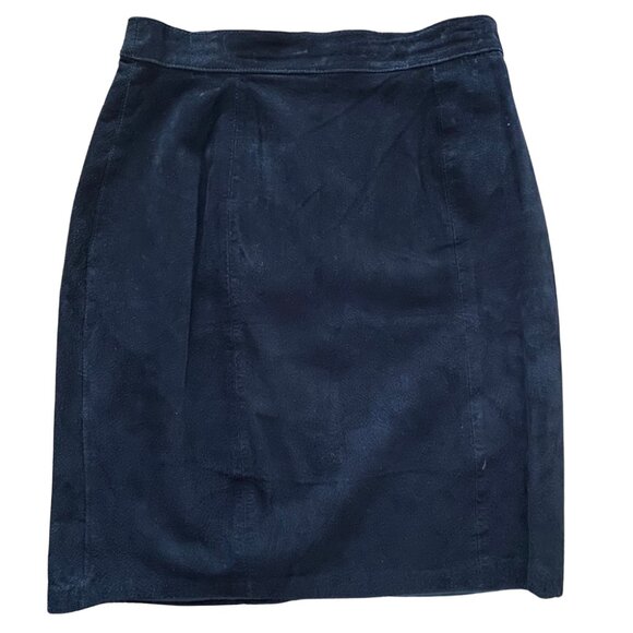 Vintage Suede Mini Skirt - Picture 1 of 8